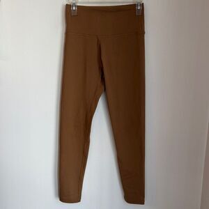 Aerie offline women’s Brown High-Waisted Leggings soft cozy lounge size Med EUC